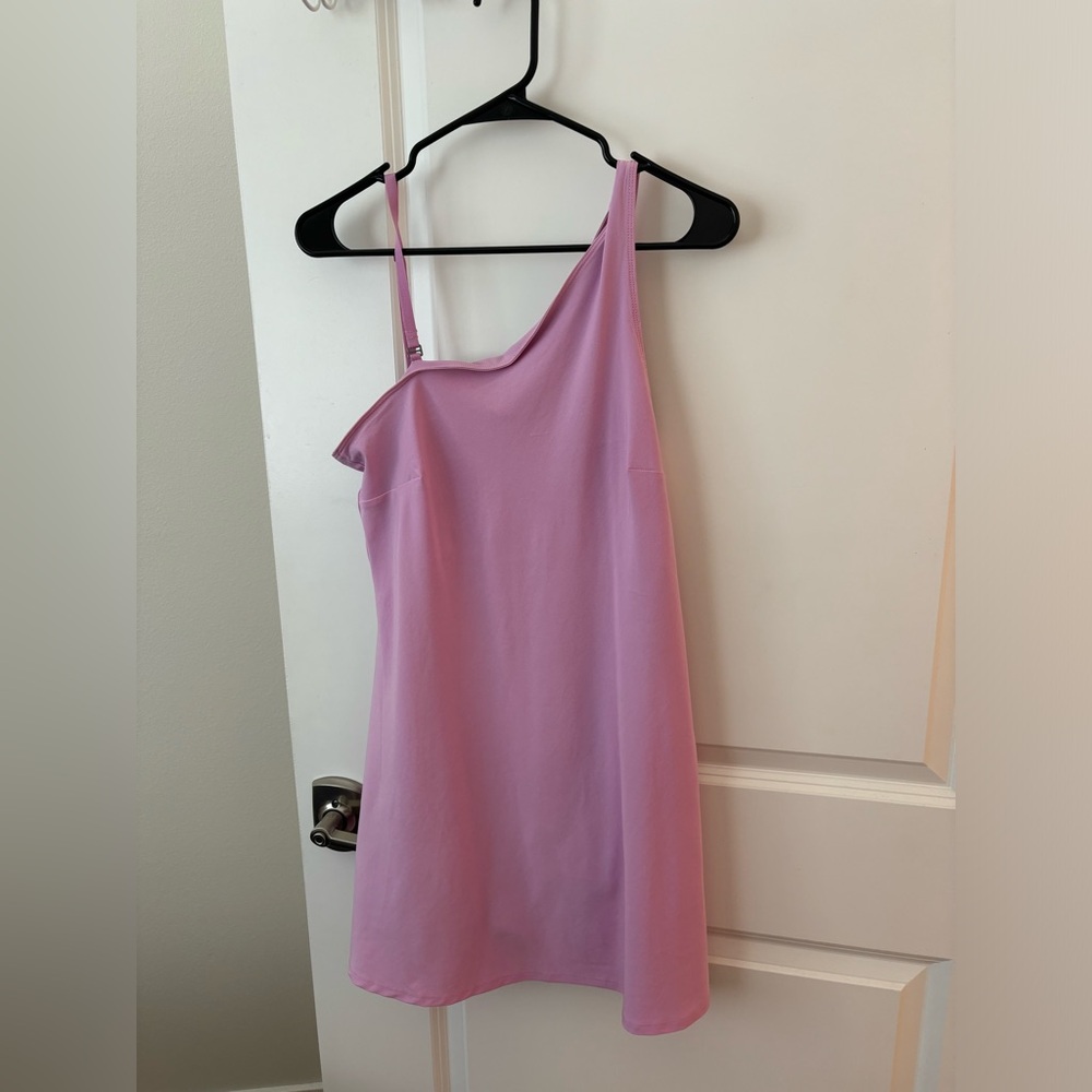 One-Shoulder Traveler Mini Dress with bodysuit